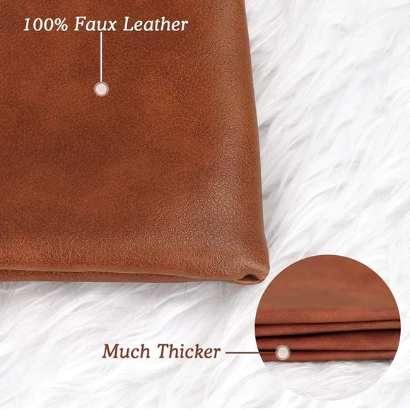 NWOT Faux Leather Throw Pillow cover - Picture 10 of 10